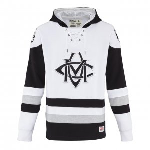 Mikina CCM Monechrome Jersey Hoodie JR bílá