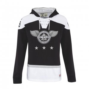 Mikina CCM Monechrome Jersey Hoodie SR černá