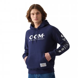 Mikina CCM 125 Years Anniversary Pullover Hoody SR tmavě modrá