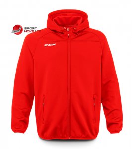 Mikina CCM Full Zip Hoody SR červená