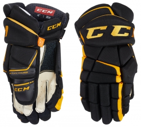 Hokejové rukavice CCM Tacks 9080 JR černo-žluté