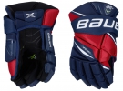 Hokejové rukavice BAUER Vapor 2X Pro JR modro-červené - vel.11"